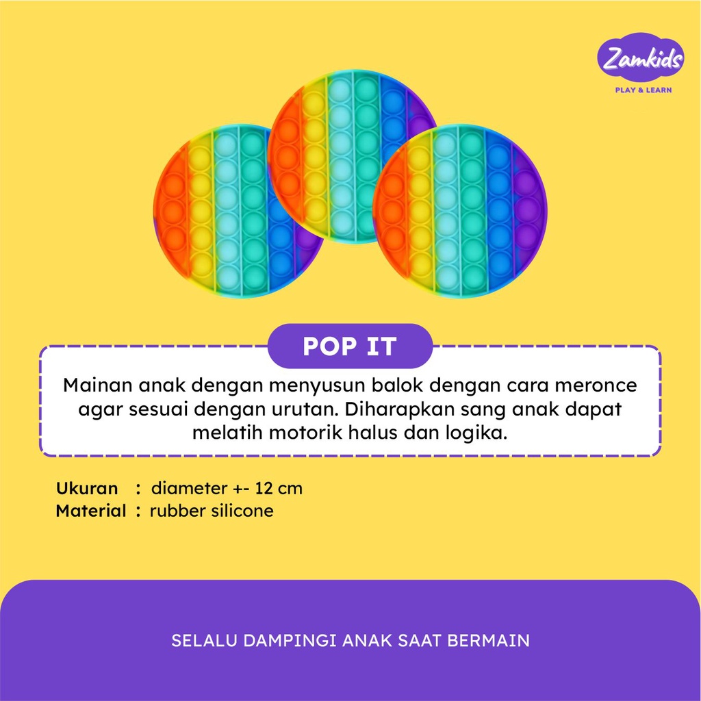 MAINAN EDUKASI POP IT POPIT RAINBOW-1