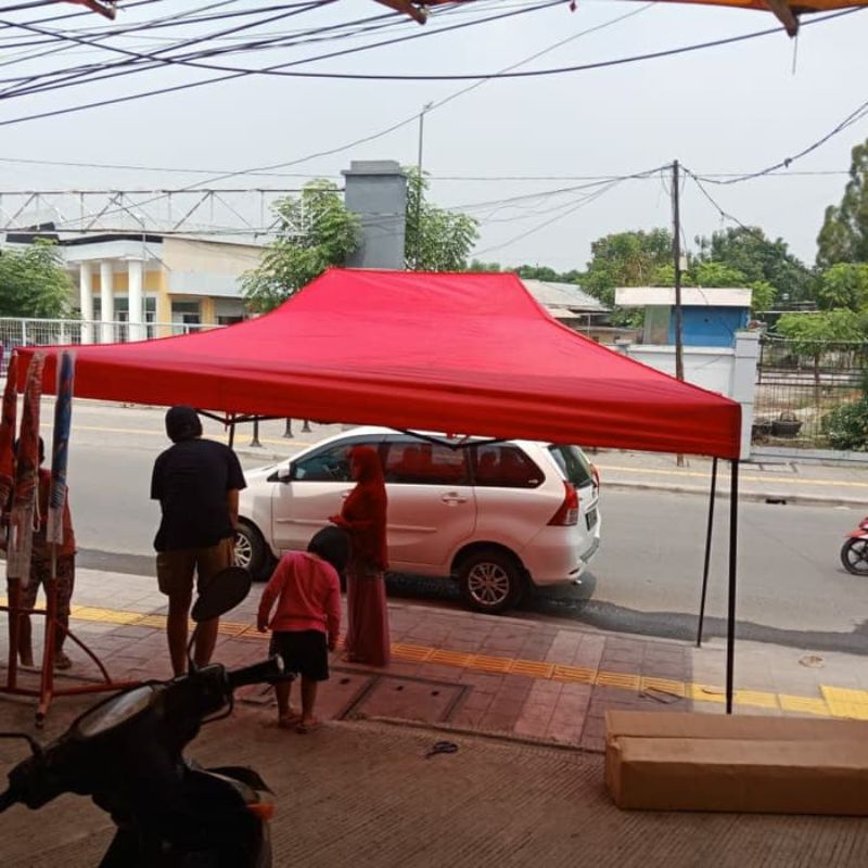 Tenda lipat ukuran 3x4.5 Kokoh