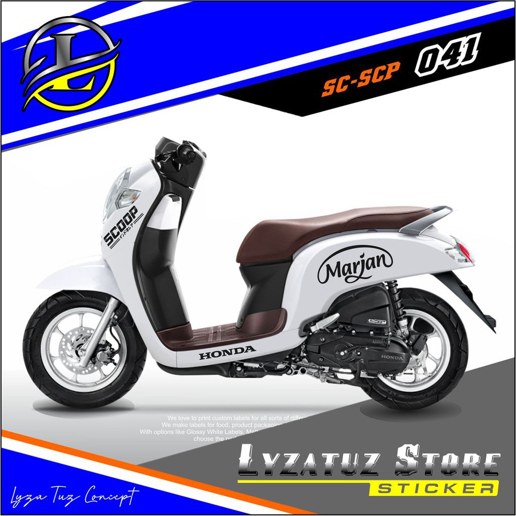 Cutting Sticker Striping Scoopy Marjan 2017-2020 SC SCP P041