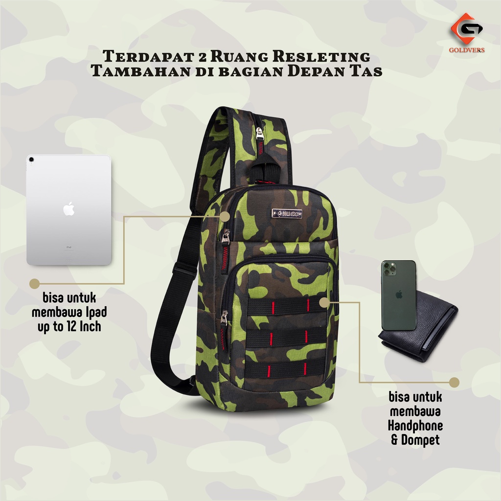 Sling bag Tas Slempang Army Tas Slempang Mini Tas Slempang Pria Wanita - KREATIVO