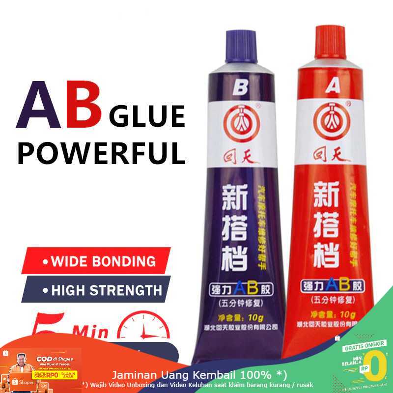 (BISA COD) RVOSTR Kafuter Lem Super Glue A+B Metal Repairing Adhesive Sealant 20g - JS24