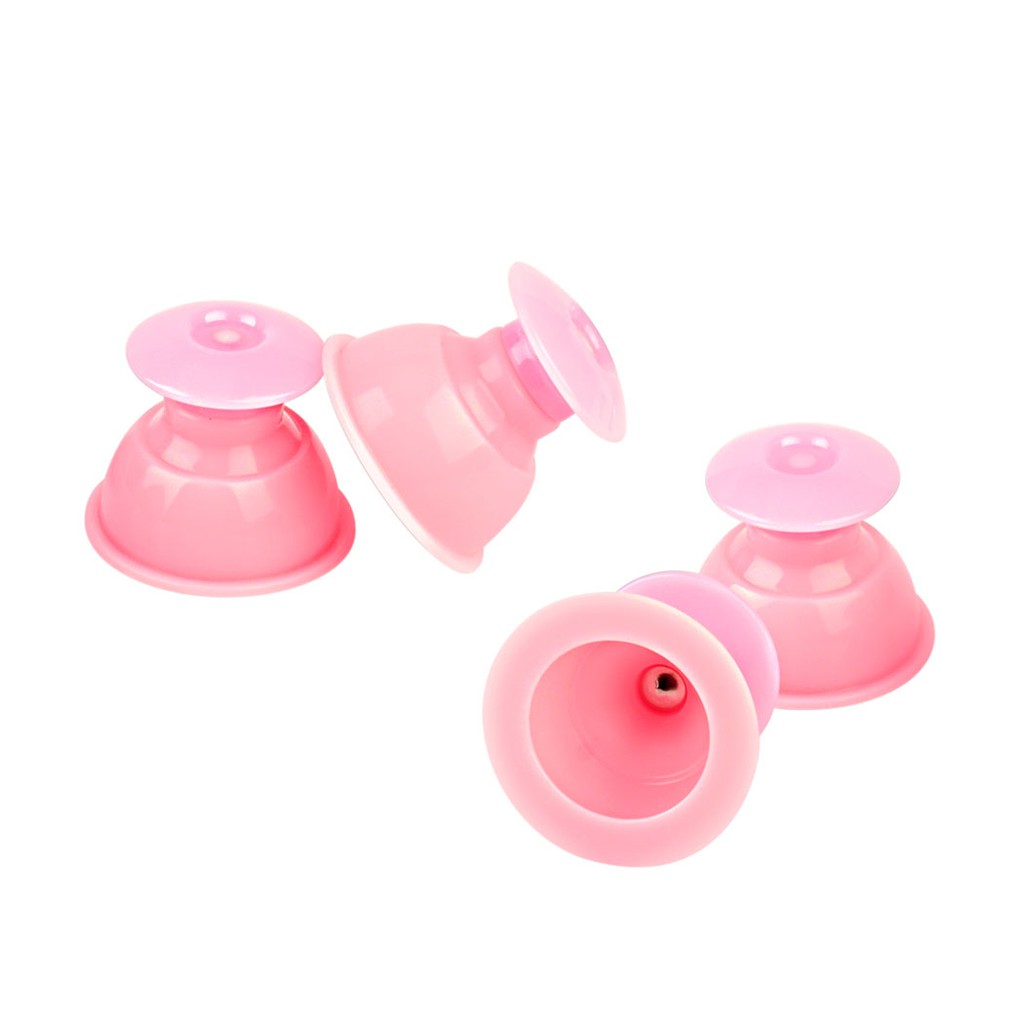 

CkeyiN 4Pcs Kop Cupping Vacuum Bahan Silikon untuk Pijat Tubuh