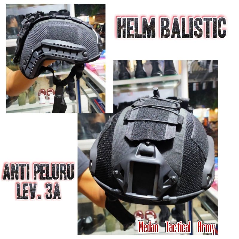 Jual Helm Balistic Kevlar Anti Peluru /Helm Tempur Tactical Level 3A