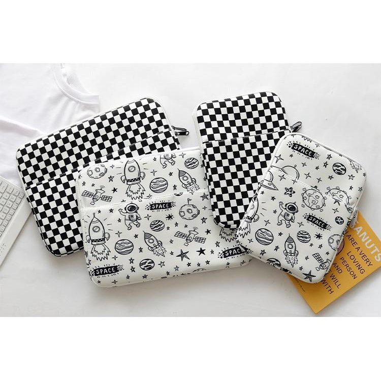 Tas Laptop Sarung Softcase iPad Pro Galaxy TAB Tablet Monochrome Size 9 10 11 13 inch