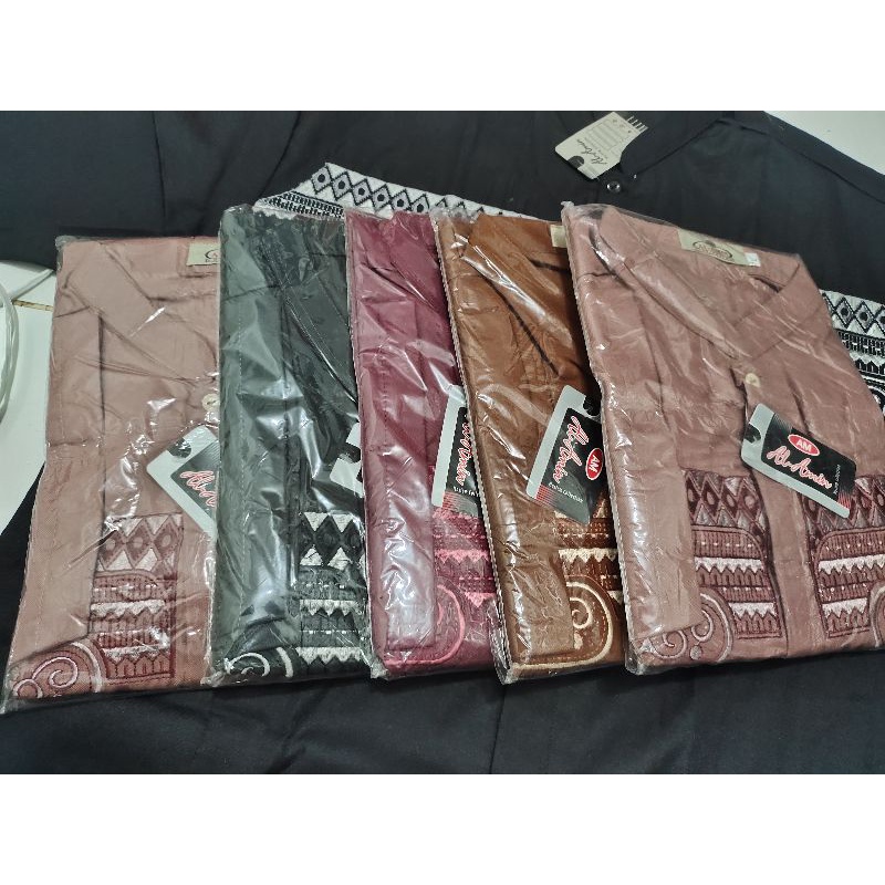 BAJU KOKO JUMBO WARNA BORDIER UKURAN 3L ll 4L