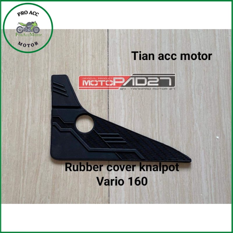 motopad27 stiker sticker Rubber cover knalpot Honda VARIO 160