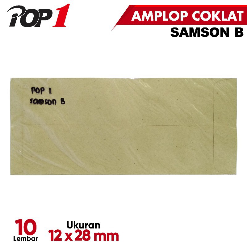 

[PAK] AMPLOP COKLAT POP1 SAMSON B (12X28)*