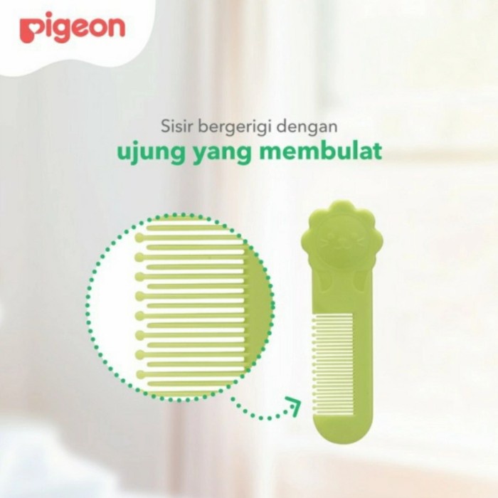 PIGEON Comb &amp; Brush Ultra Soft | Sisir &amp; Sikat Rambut Bayi