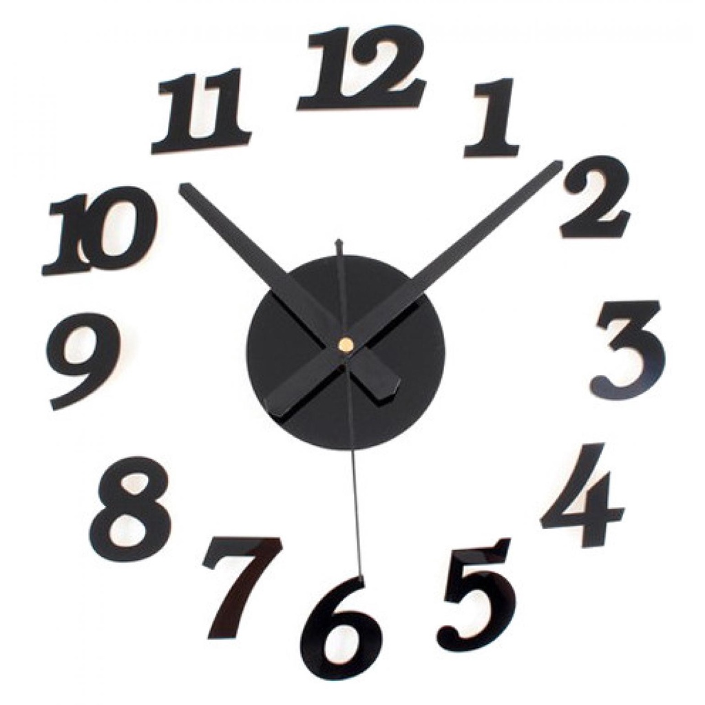 FatihShop Jam Dinding DIY Giant Wall Clock Quartz Creative Design 30-50cm DIY-03