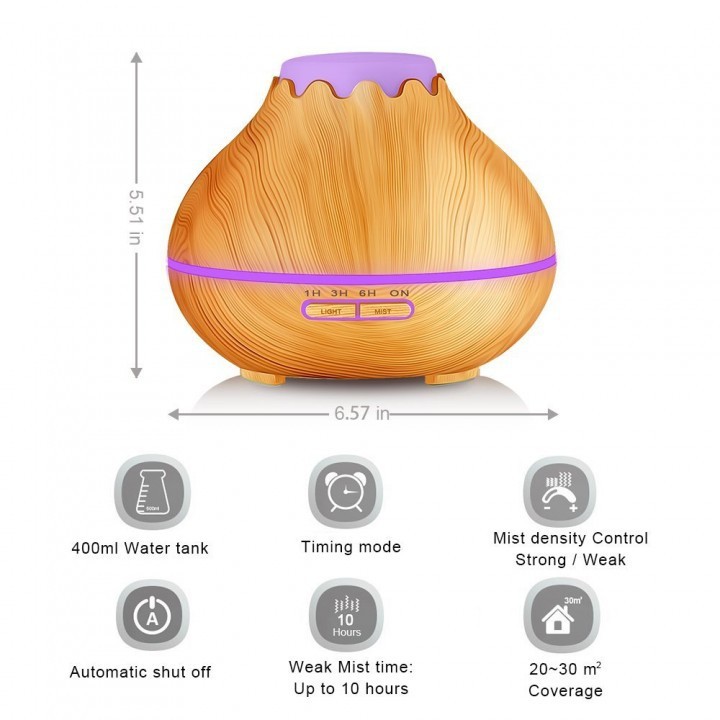 Humidifier H05 Essential Oil Aroma Diffuser Ultrasonic Aroma 7 Color