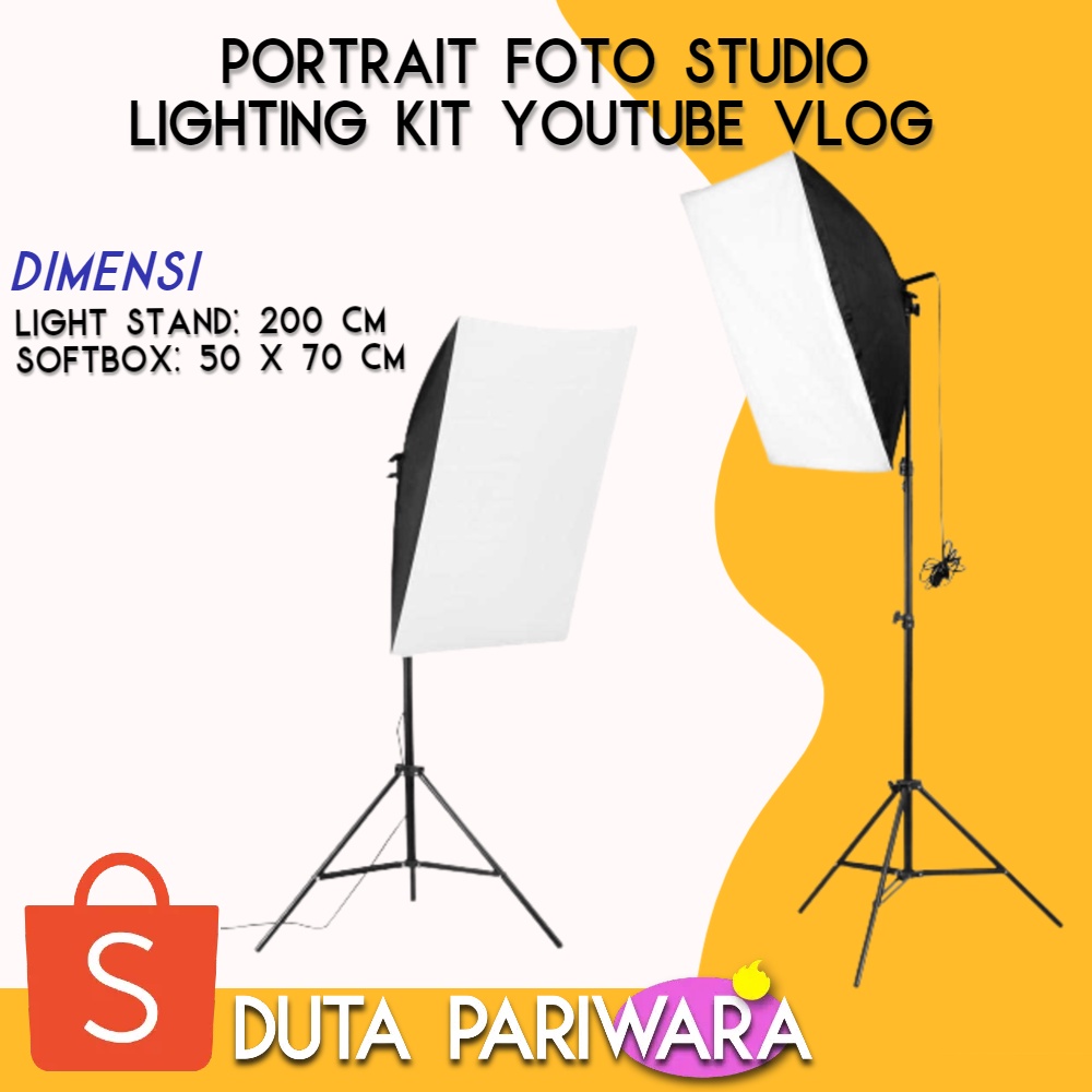 Portrait Foto Studio Lighting Kit Youtube Vlog