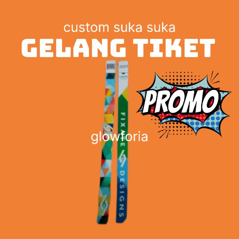 Jual [grosir] Cetak Gelang Tiket Custom Gelang Acara Gelang Barcode ...