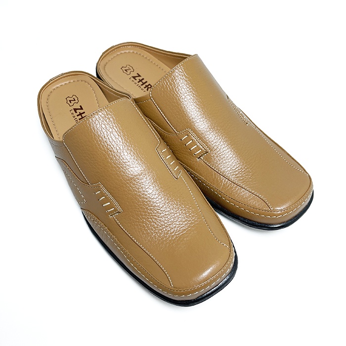 Sepatu Kulit Pria / Tutong Pria Bahan Kulit Sapi Asli Garut T-110