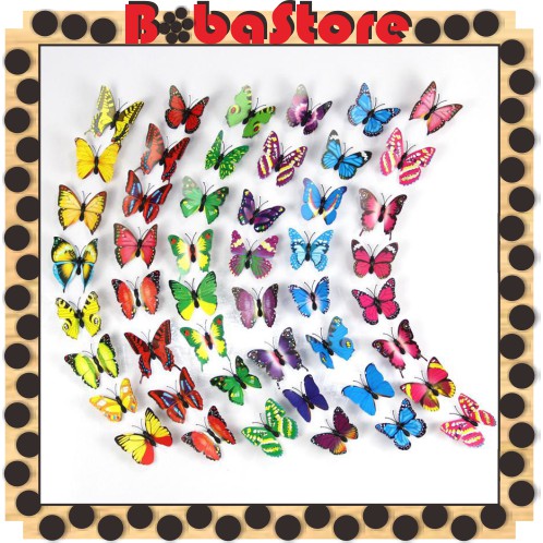  Bobastore  R006 Per 12 Pcs STIKER  DINDING  3D  MOTIF KUPU 