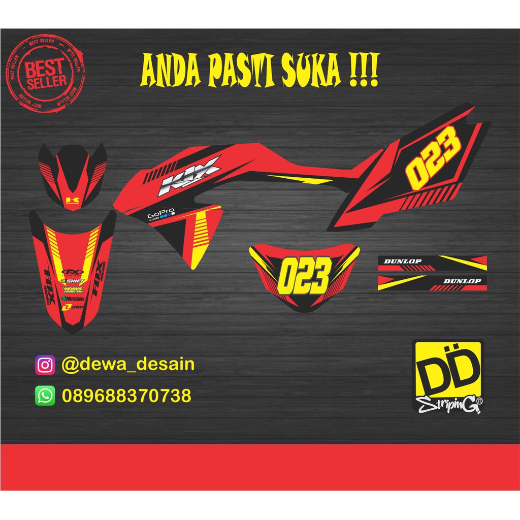 striping KLX 150 BF grafis/ striping KLX BF / dekal klx / stiker motor klx / striping klx 150 bf