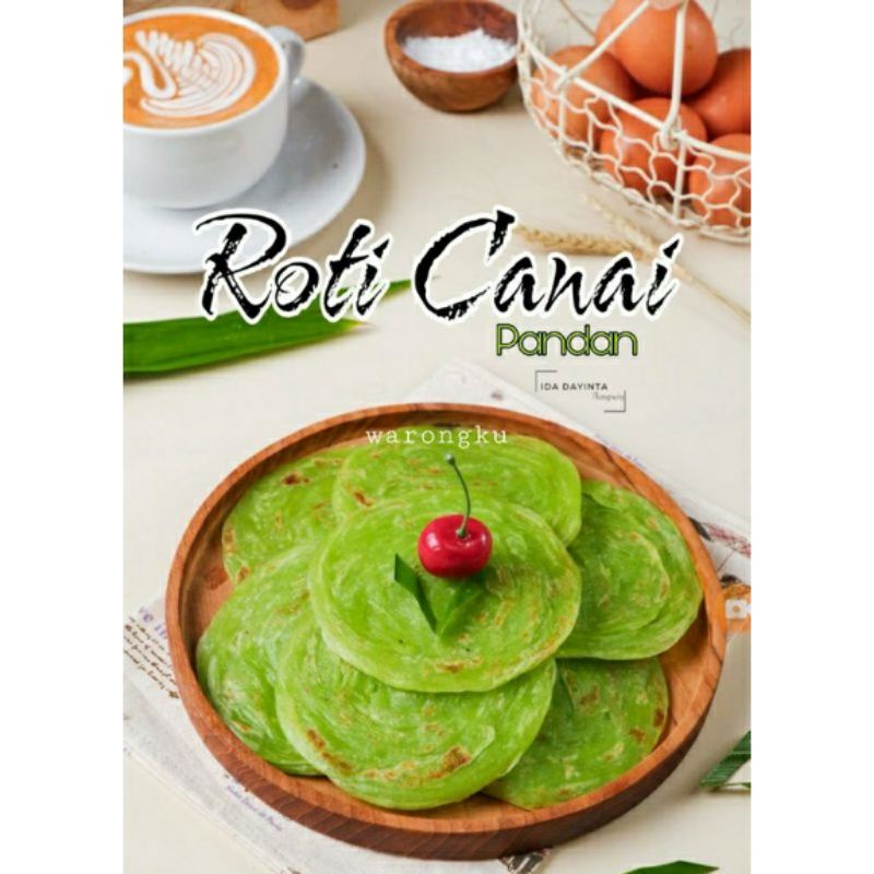 

10PCS ROTI MARYAM CANAI CANE KONDE CAMILA UKURAN SIZE MINI VARIAN RASA PANDAN FREE GULA SALJU