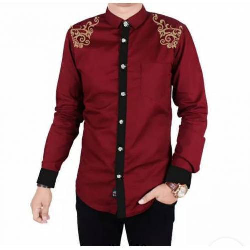 Baju Koko Pria Combi Bordir Irfan Baju Gamis Muslim Pria