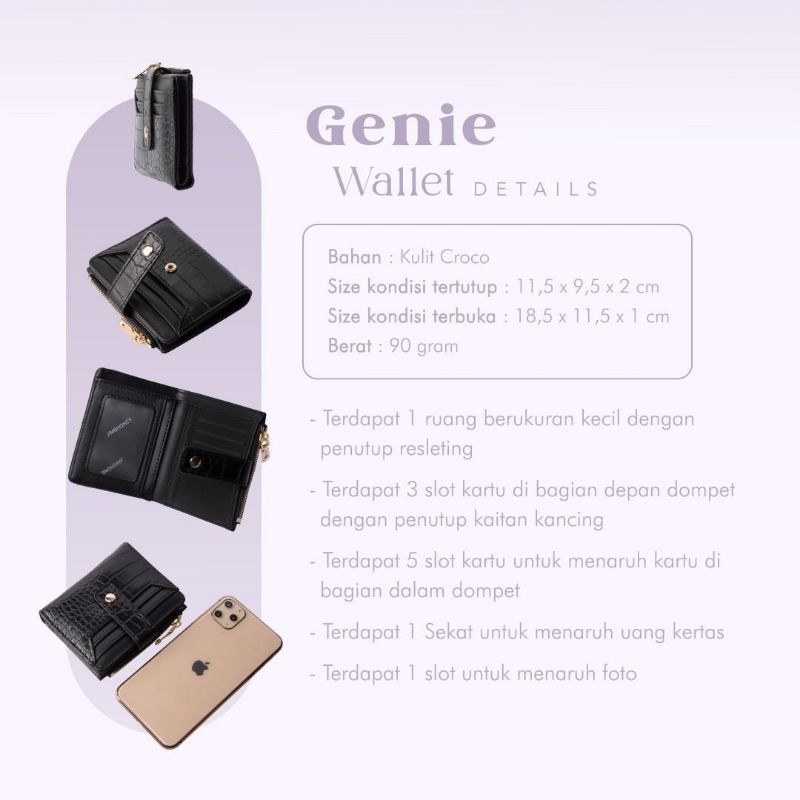 Lengkap Genie Wallet Jims Honey Dompet Kecil Kartu Wanita