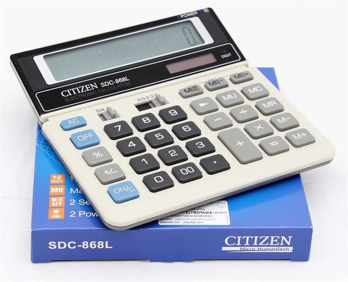 

Citizen Calculator SDC-868L / Kalkulator 12 Digit