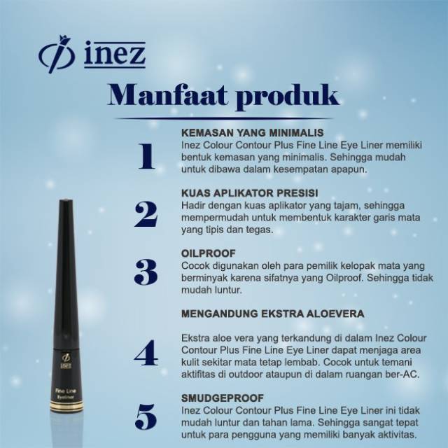 ❤️GROSIR❤️ INEZ Fine Line Eye liner