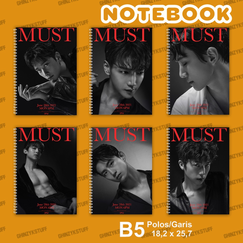 

Notebook KPOP 2PM Must Ukuran B5 18,2 x 25,7 cm