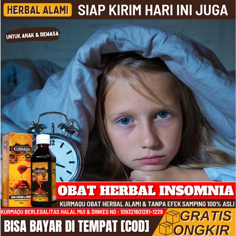 Obat Herbal Mata Merah & Mata Lelah Akibat Susah Tidur, Obat Insomnia Anak Usia 1 Tahun ke Atas, Oba