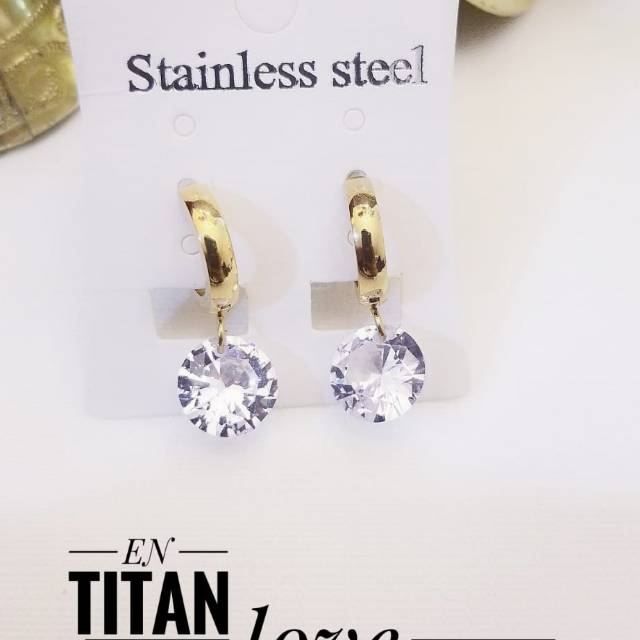 Titanium anting jepit 0605c