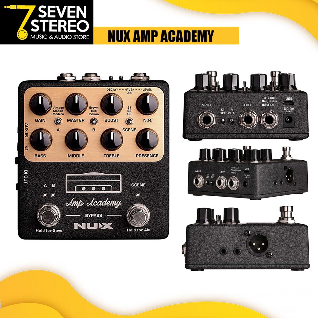 Nux NGS-6 NGS 6 Amp Academy Amp Modeler Effect Gitar