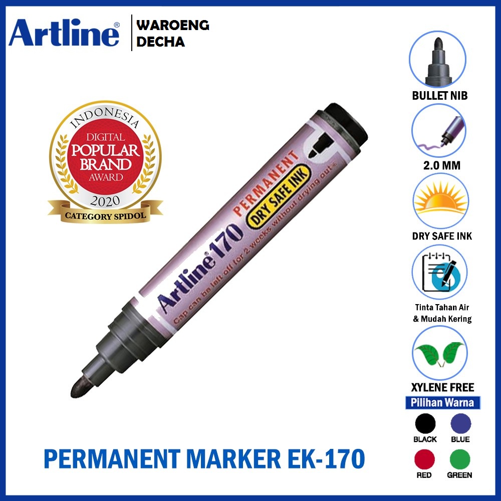 

SPIDOL PERMANEN Artline Marker (dry safe) EK-170