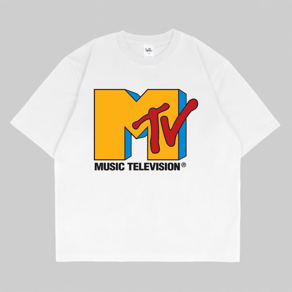KAOS VINTAGE MTV "MUSIC TELEVISION" ORIGINAL LOGO | T-SHIRT VINTAGE 90'S | BAJU PUTIH DISTRO