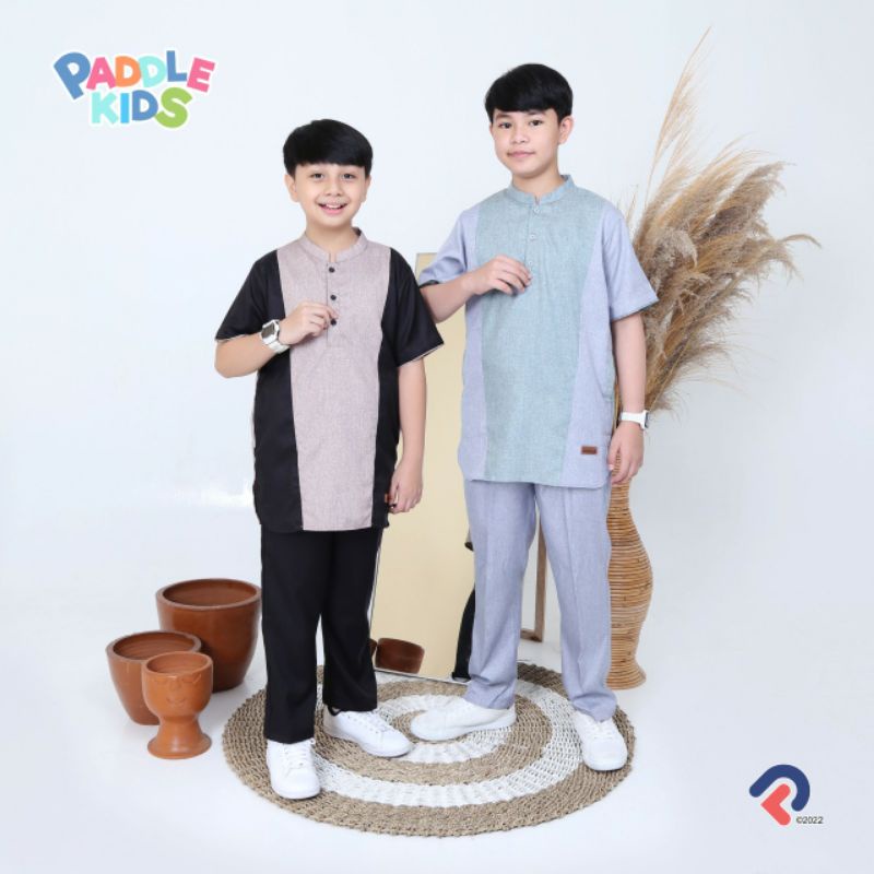baju anak laki-laki promo setelan koko kurta anak ramadhan 6-14 tahun baru ngaji al-amam junior padd