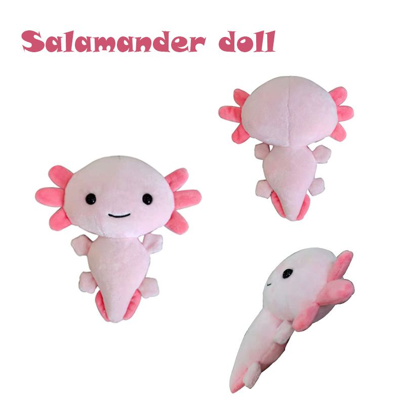 20cm Axolotl Plush Doll Cartoon Character Toys Cushion Stuffed Soft Toy Kid'S Gift Washable