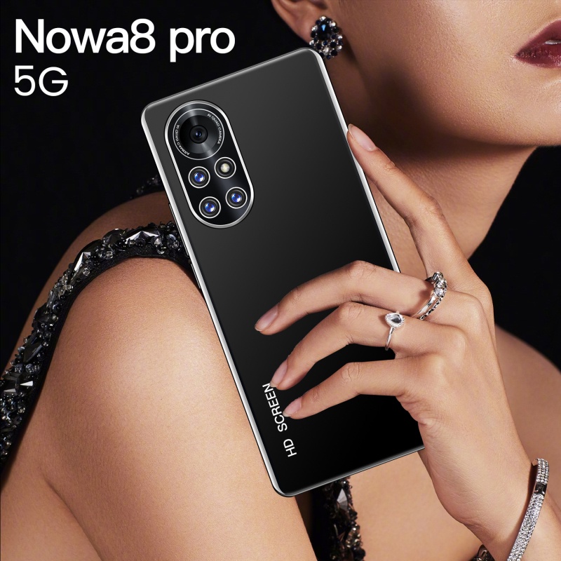 Others/Fashionable Nova8 Pro Smartphone  6GB RAM + 128GB Large Memory Running Dual SIM 10 Core New Android Phone Wifi 5G Handphone