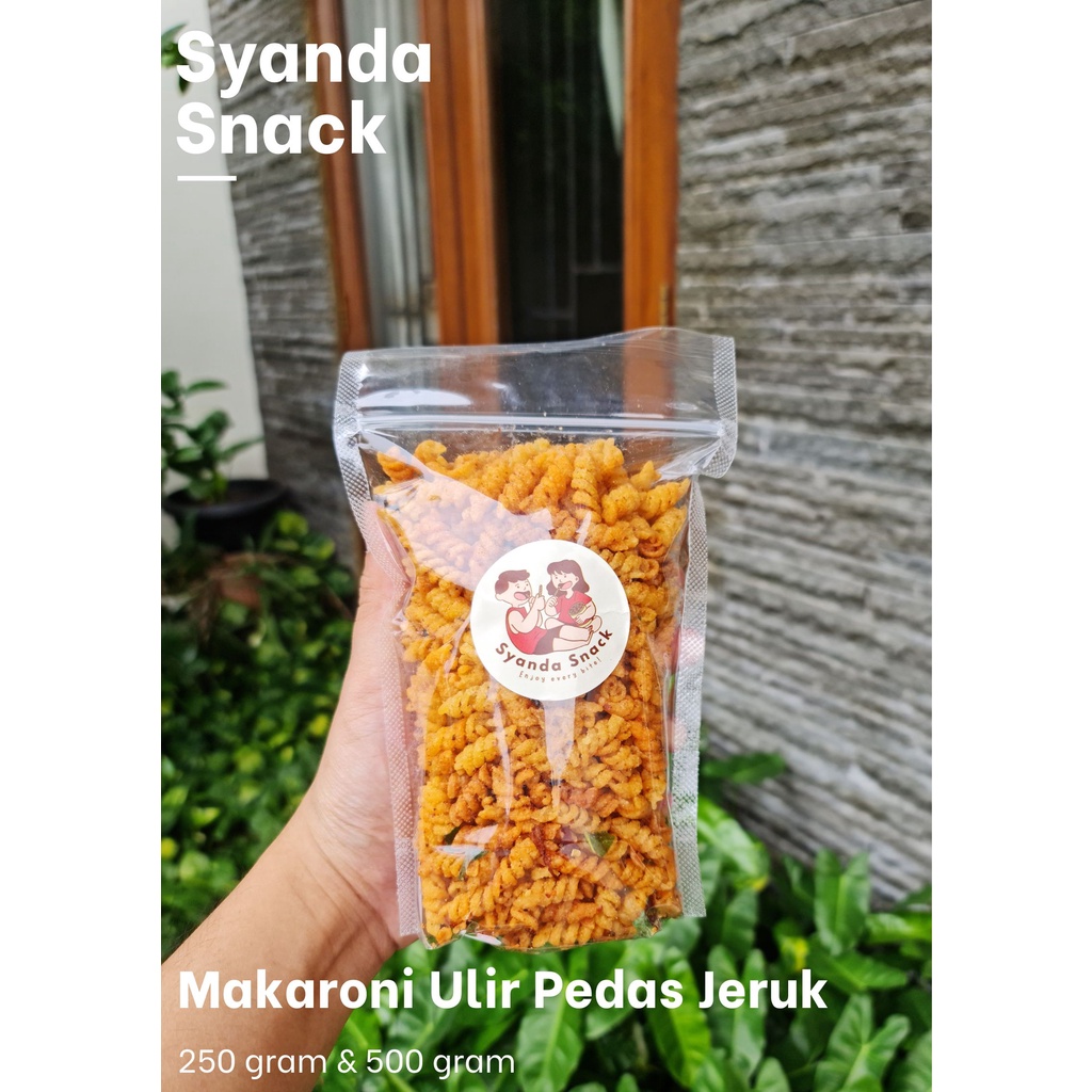 

Makaroni Ulir Pedas Jeruk 250 gram