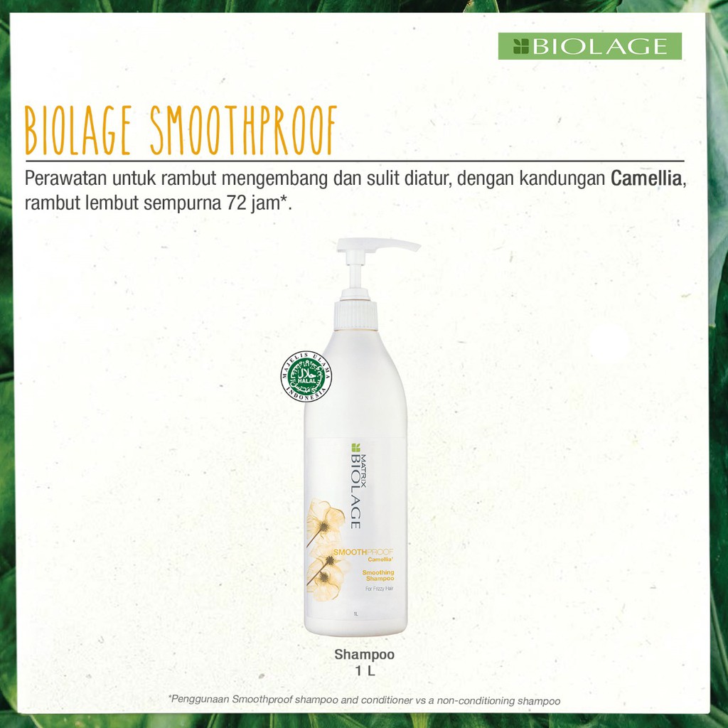 ❤️Glamouroseshop❤️ Matrix Biolage Smooth Proof Camellia Smoothing Shampoo 1L