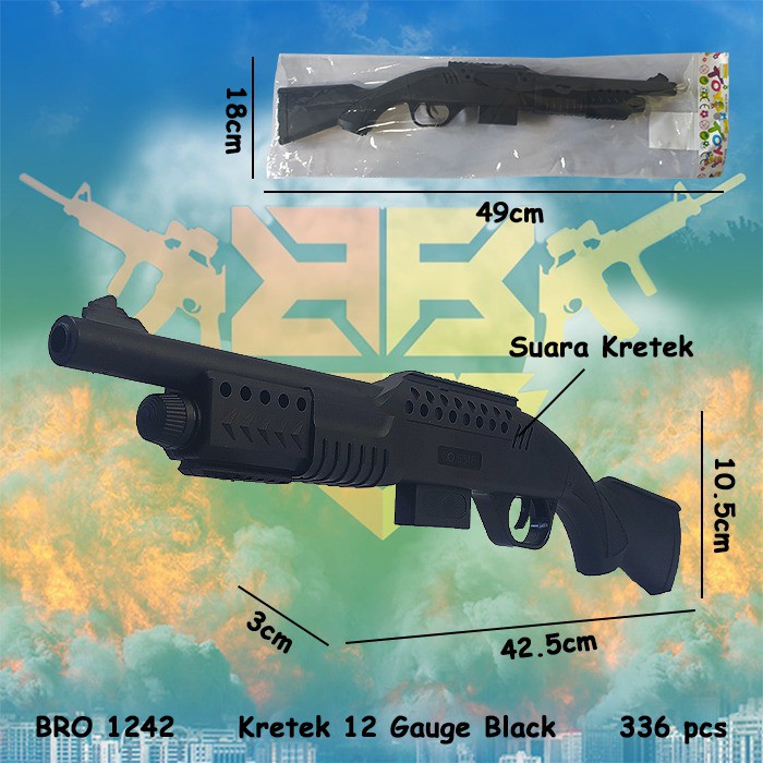 MURAH BBR224 BRO1240 BRO1241 BRO1242 BRO1243 BRO1244 BRO1245 BRO1450 Pistol Kretek AK47 Krotok Suara Bunyi Pistolan Tembak Tembakan Mainan Anak BIGBANG