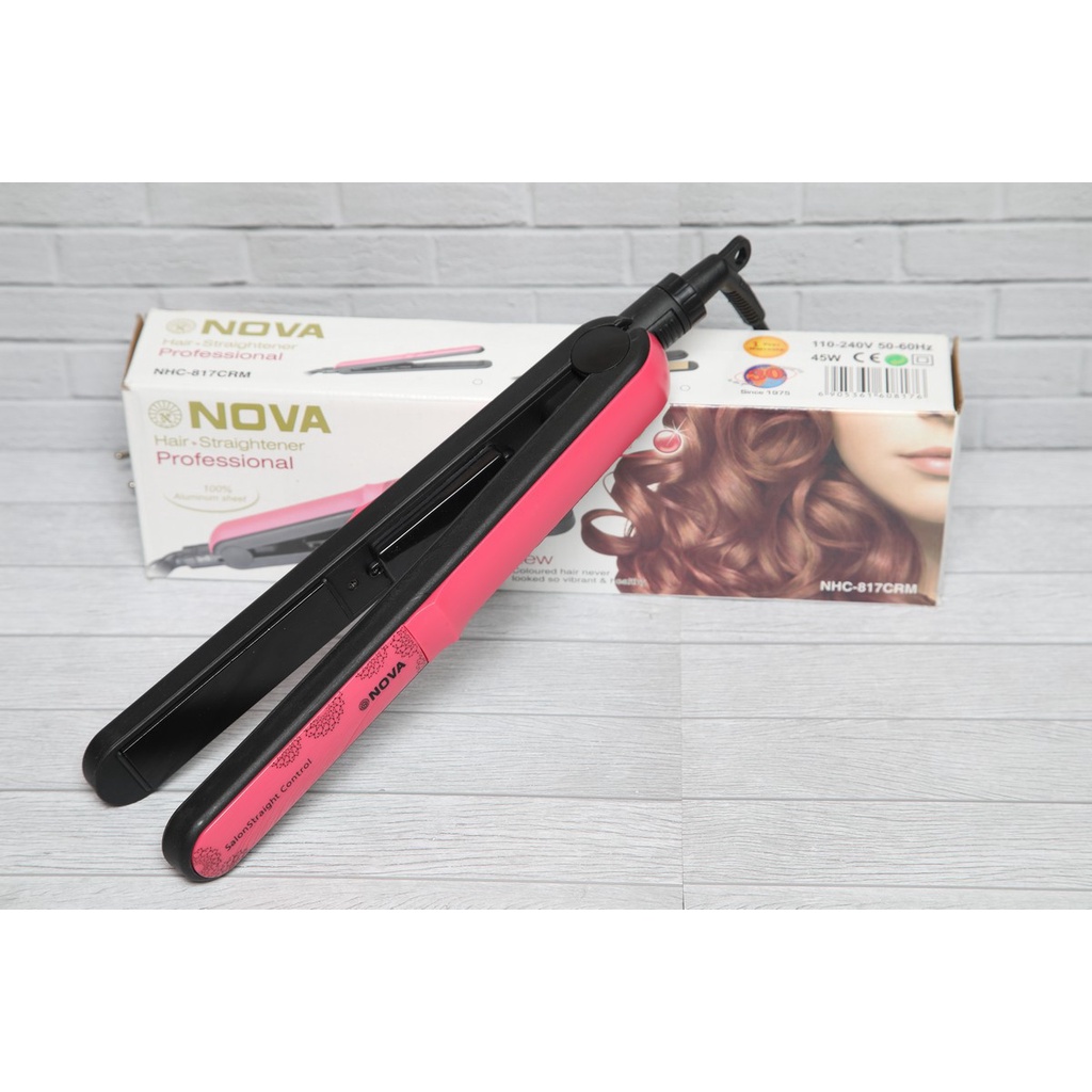 NOVA NHC 817 CRM Alat CATOK Rambut CATOKAN Hair Iron Ceramic Aluminium