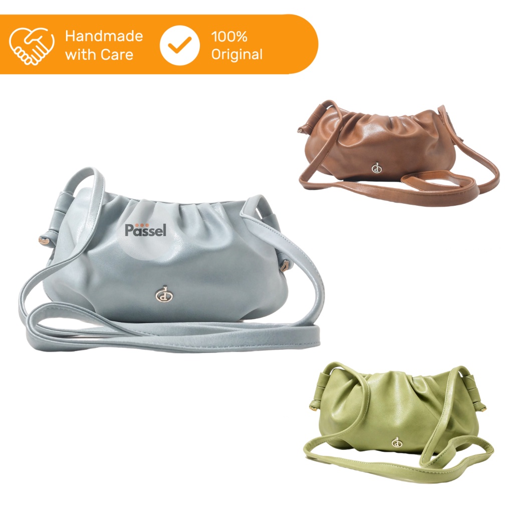 Donatello  Uk. 28x5x15  Tas Selempang Kerut  Wanita Kasual | TSE402