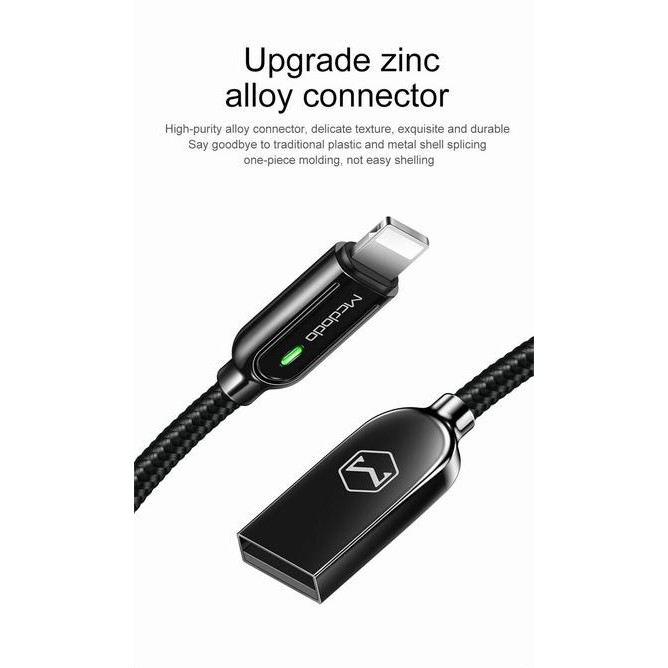 Mcdodo Auto Disconnect Lightning Data Cable CA-526 1.2M Original 100%