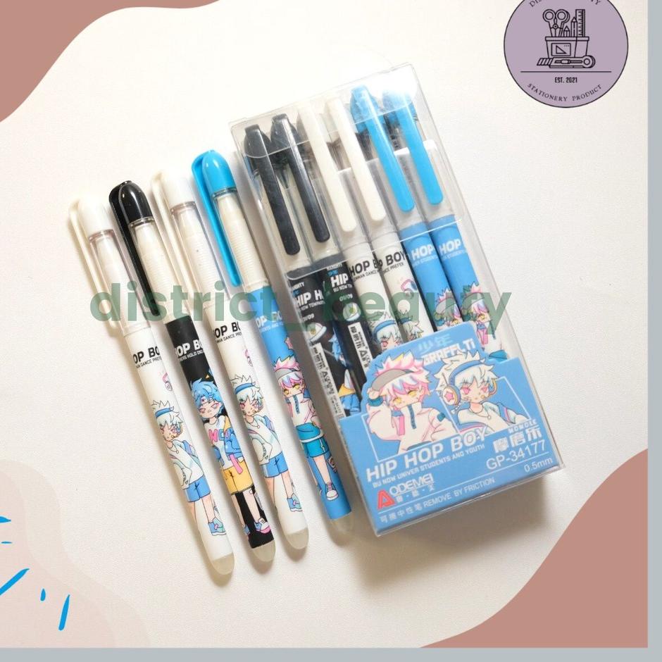

Trend - PULPEN HAPUS ISI 12 PCS PULPEN MOTIF LUCU UNIK PENA GEL ERASABLE PEN HAPUS LUCU .,