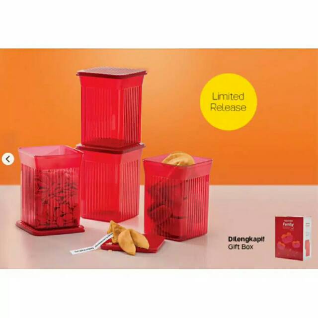 Family Mate square Red set (4)