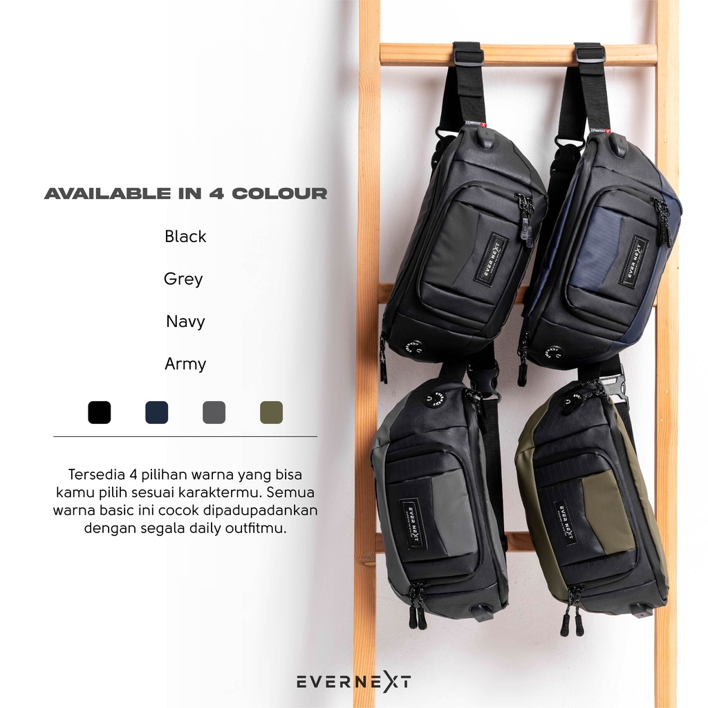 Tas Waist bag pria original slempang cowok kualitas import murah terbaru tas selempang salempang pinggang pria original waitsbag cowok waisbag pria Curve series