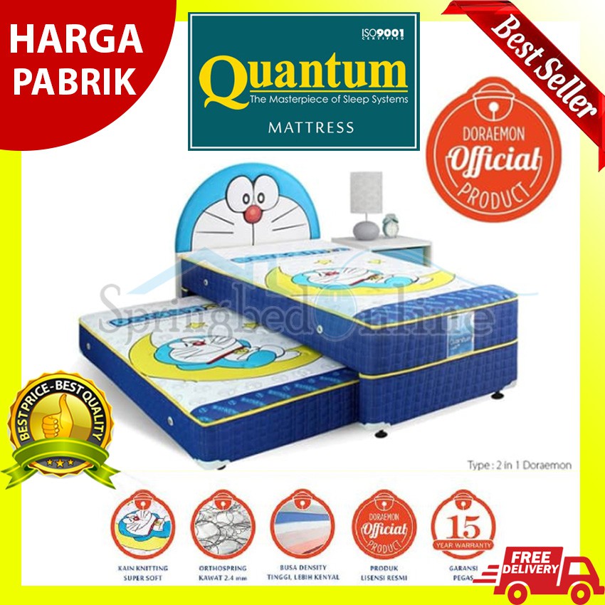 Springbed Quantum Doraemon 2in1 - Full Set HB 3D DB336