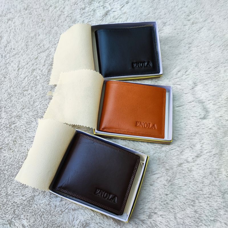RST ENOLA Dompet Pria Kulit Asli Dompet Kulit TEBAL Full Up Cowok 3420