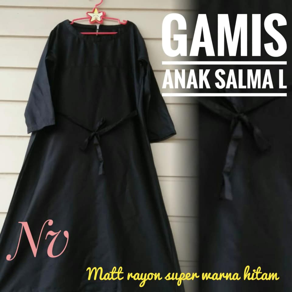 BAJU ANAK GAMIS POLOS SALMA(L)