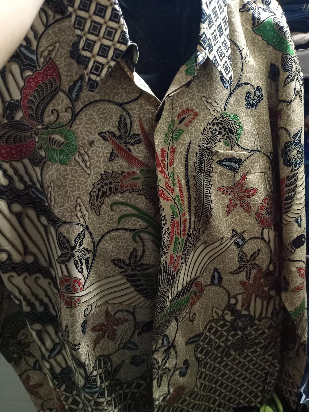 Batik Solo Hem Kemeja Batik Solo Pria Panjang Peksi Luhur Senojoyo Full Furing Atasan Modern Premium