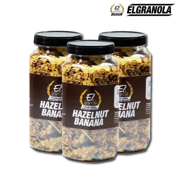 

El Granola Hazelnut Banana / Healthy Snack / Sereal