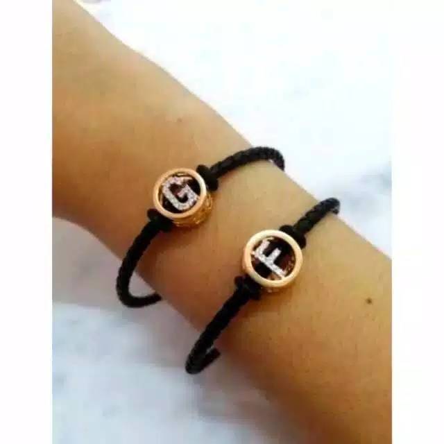 Fifi Fashion Gelang Tali Kawat Anti Air Waterproof Charm Liontin Mainan Pandora Emas Hongkong12#