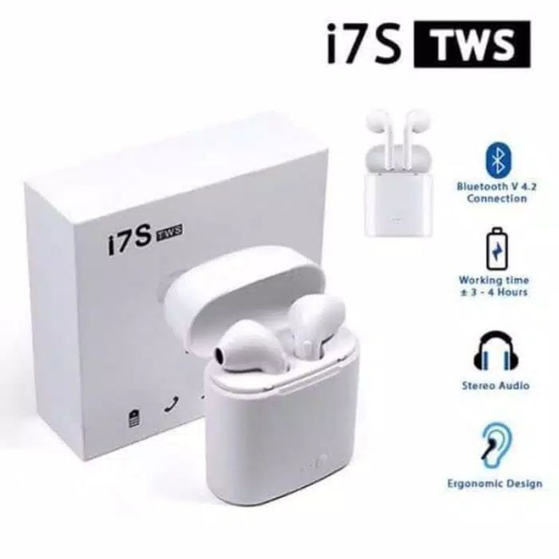 HANDSFREE HEADSET BLUETOOTH 5.0 i7S WIRELESS BLUETOOTH