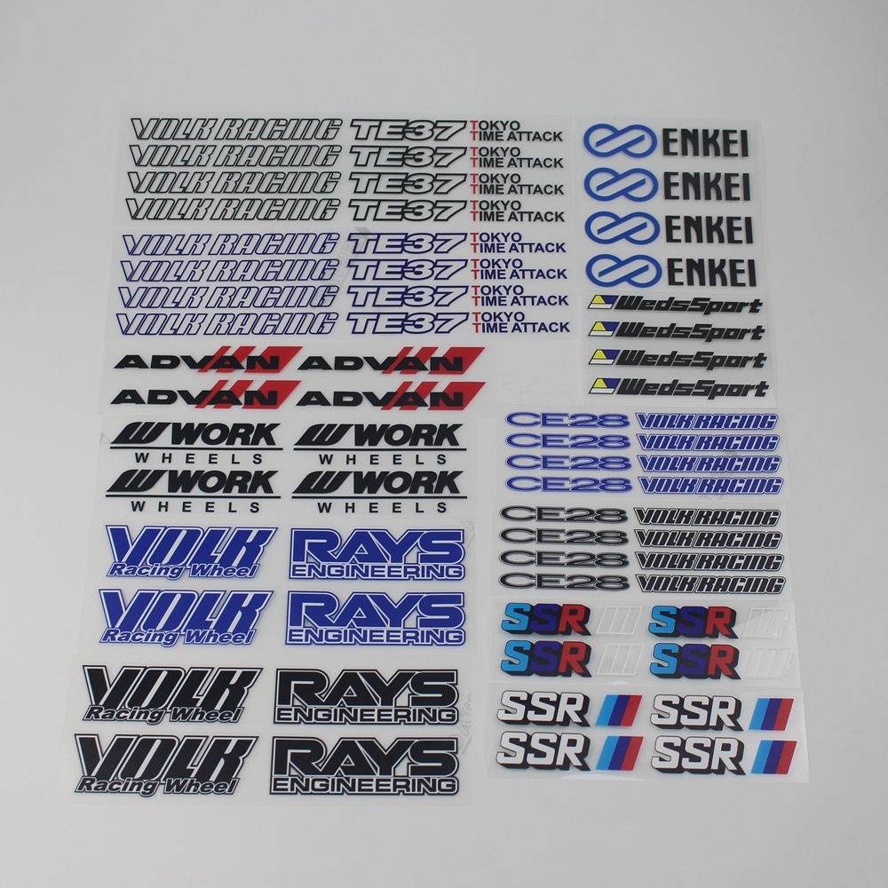 STIKER RAYS  VOLK RAYS VOLK TE37 CE28 RACING ADVAN ENKEI SSR WEDSSPORT